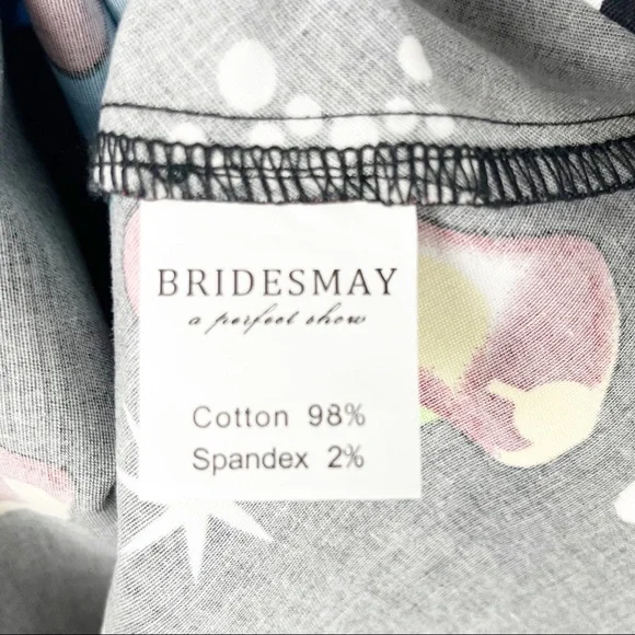 BRIDESMAY Festive Christmas Sleeveless V-Neck Pleated Back Zipper Dress, Size XL - Picture 4 of 9